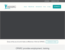 Tablet Screenshot of oparc.org